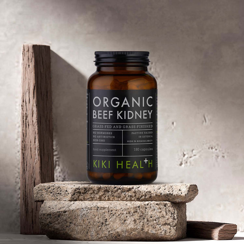KIKI Health organic beef kidney capsules 180 Vegicaps, UK version
