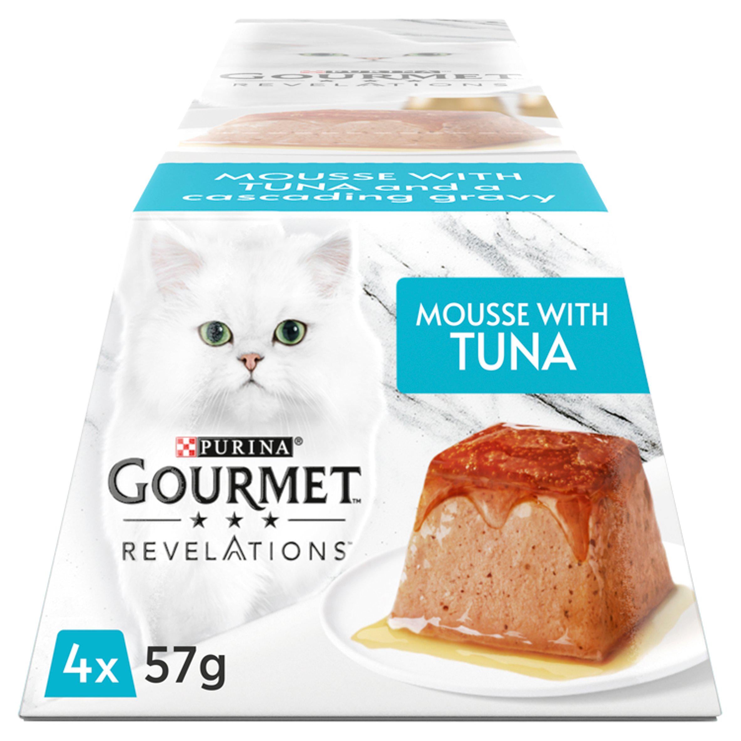 Gourmet Revelations Mousse with Tuna & Cascading Gravy 4x57g GOODS Sainsburys   