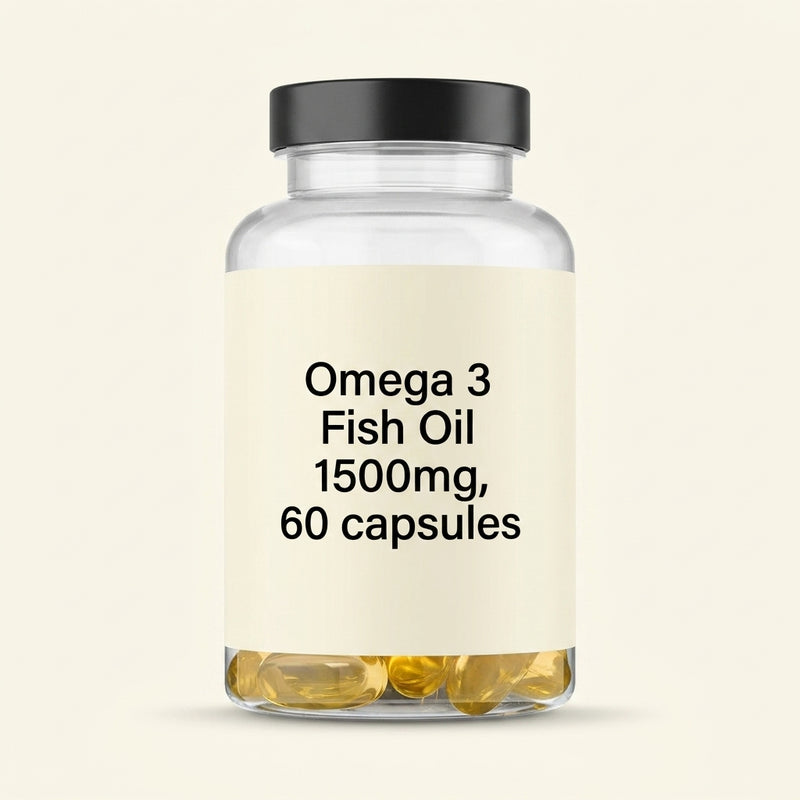 Holland & Barrett Omega 3 fish oil 1500mg 60 capsules - British product