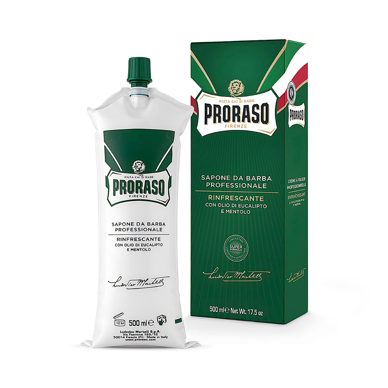 Proraso professional shaving cream refreshing 500ml tube, UK version