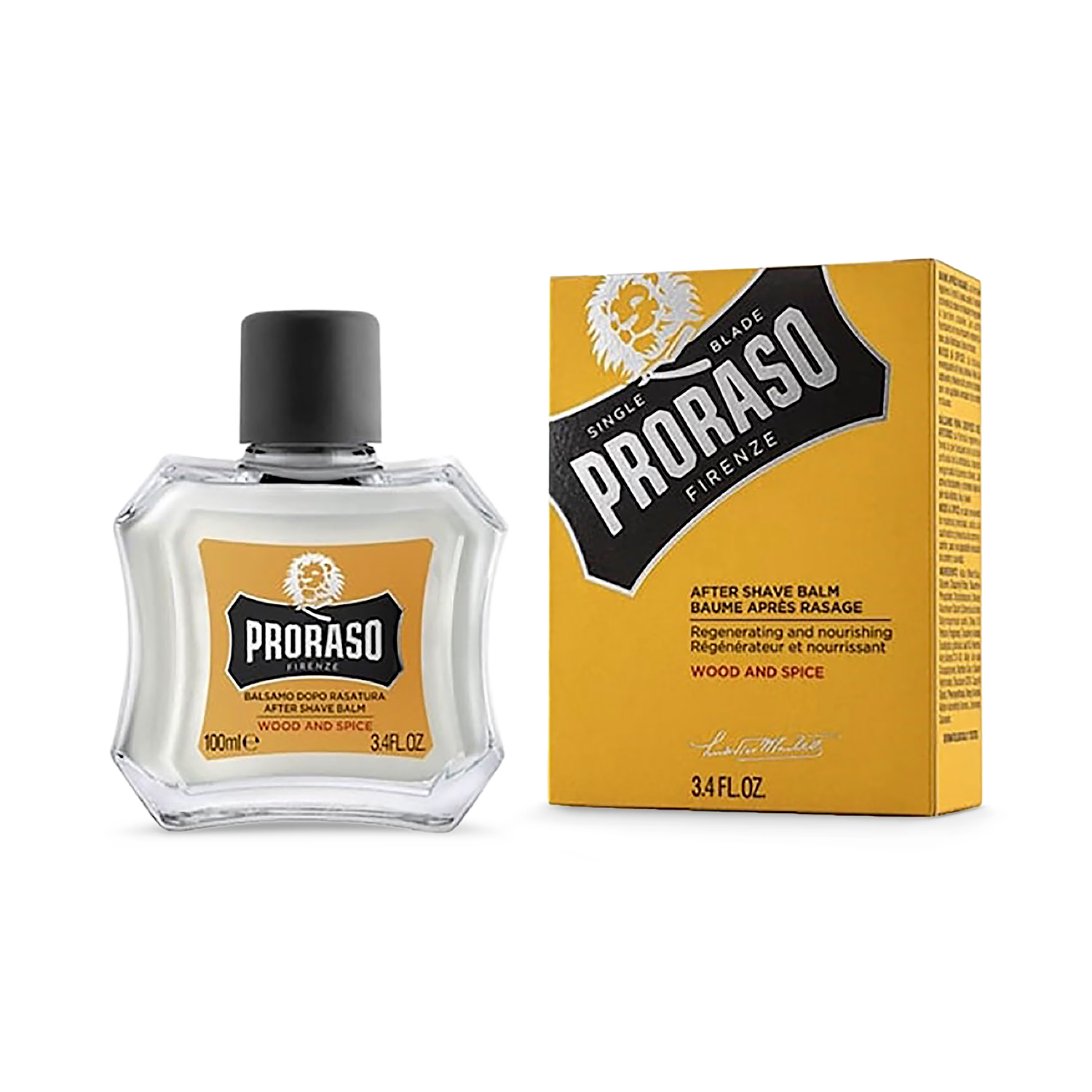Proraso after shave balm Wood & Spice 100ml, UK version
