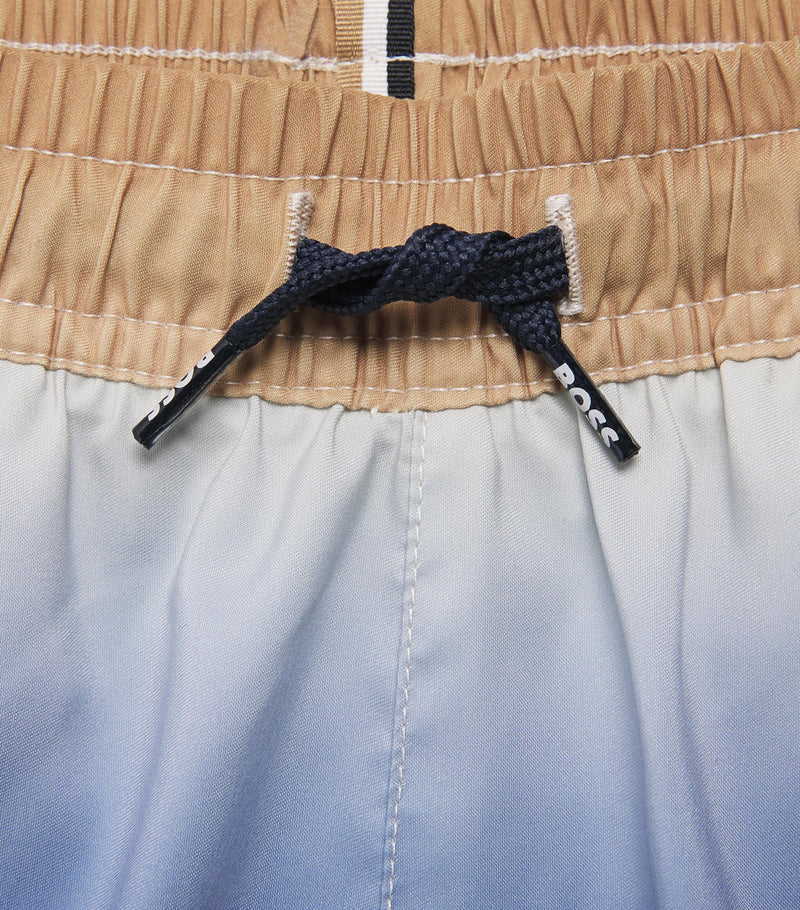 BOSS Kidswear gradient swim shorts for ages 4-16 years - British product