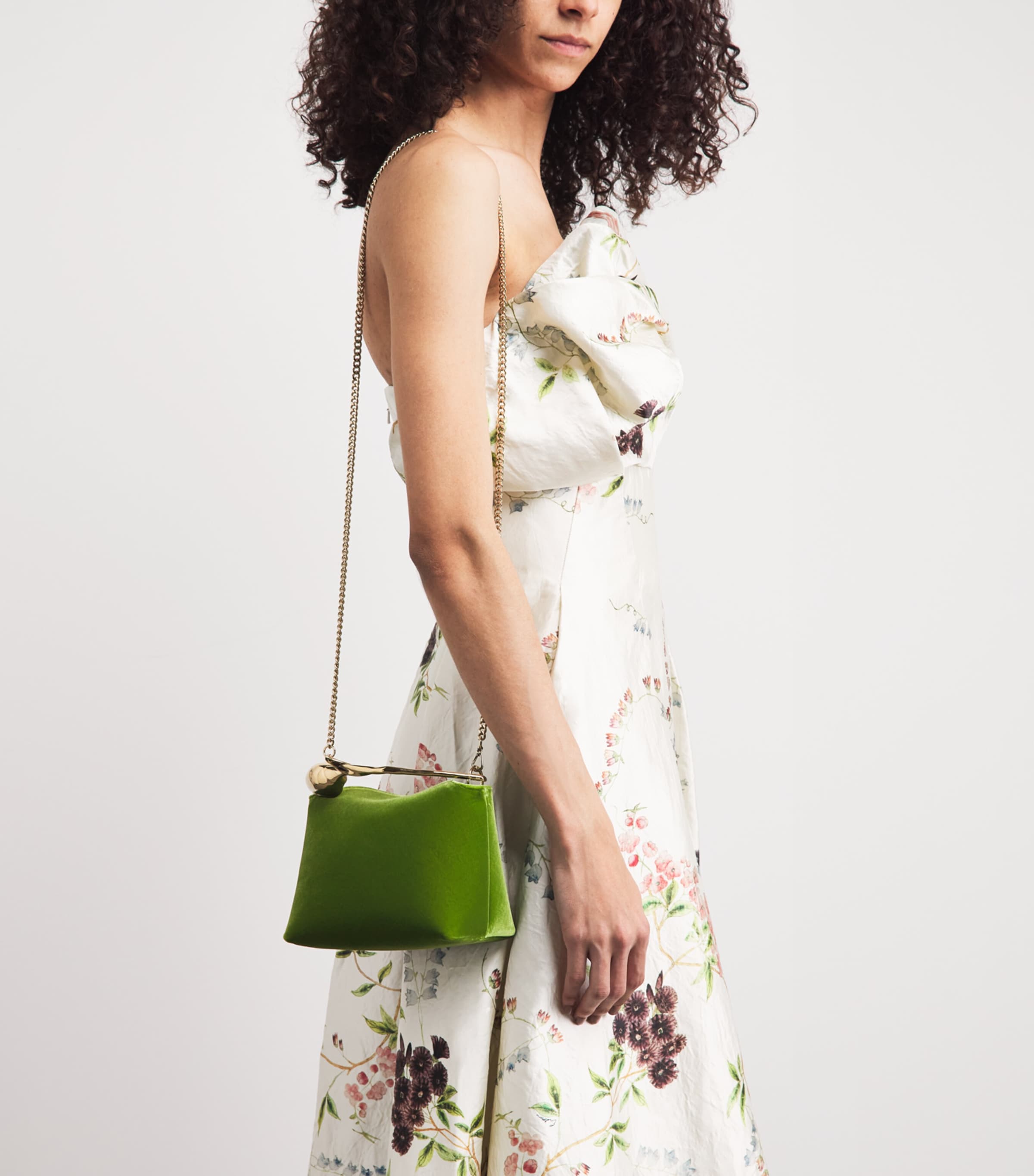 Erdem mini velvet bloom top-handle bag, UK version