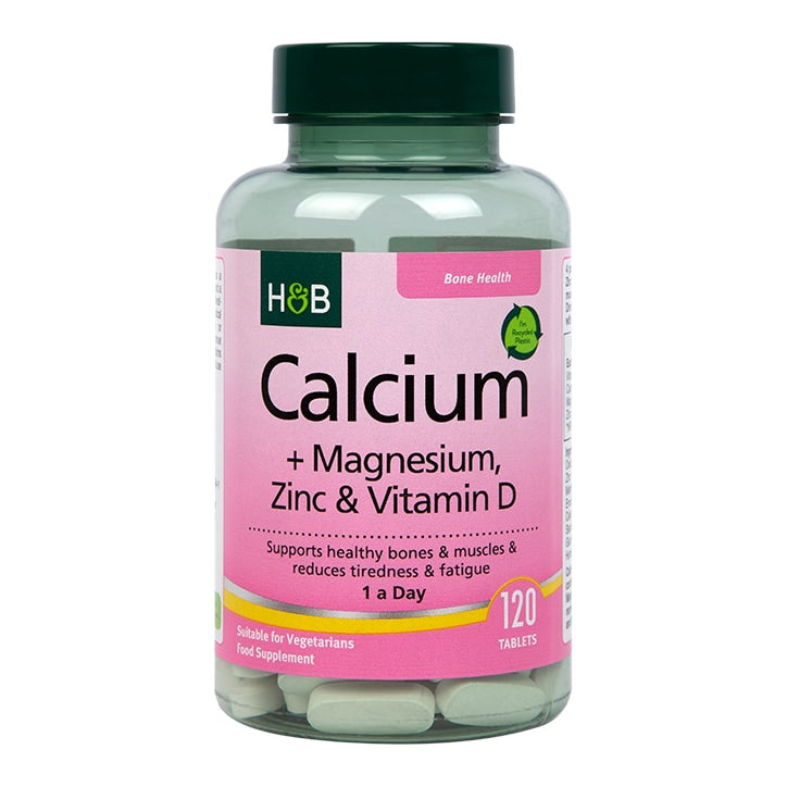 Holland & Barrett Calcium Magnesium Vitamin D & Zinc 120 Tablets GOODS Holland&Barrett   