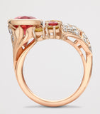 Boodles Palace ring rose gold tourmaline sapphire diamonds, UK version