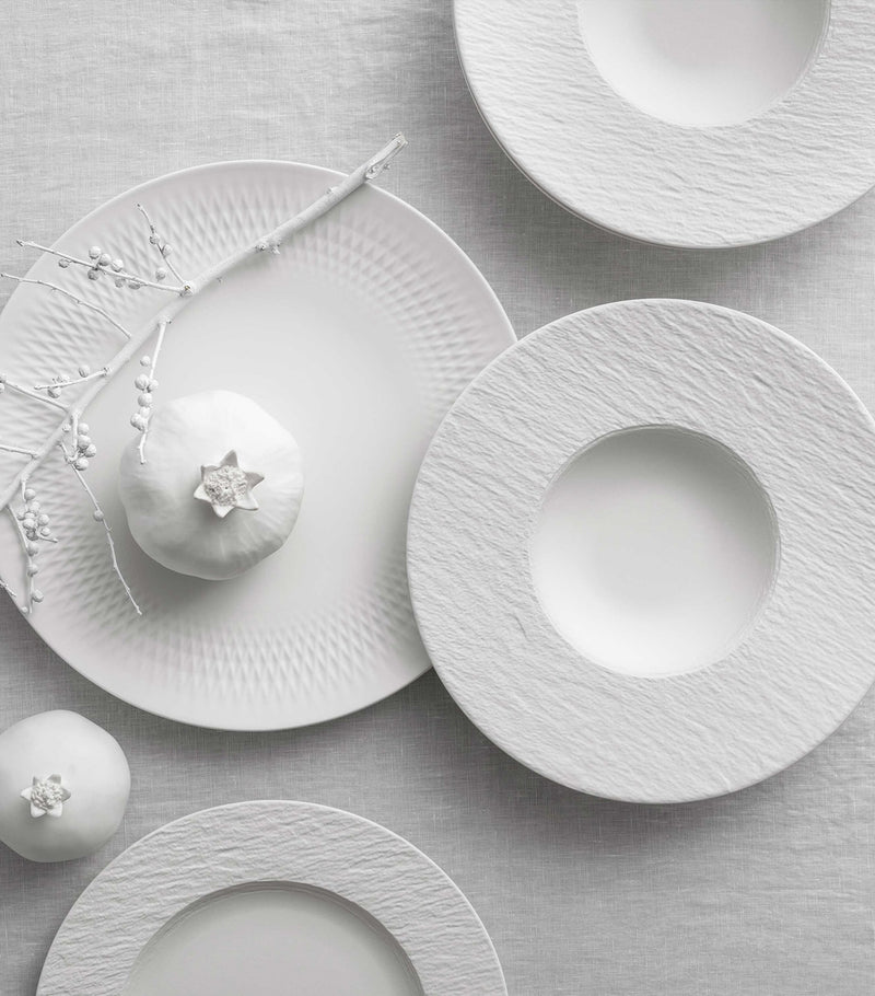 Villeroy & Boch Manufacture Rock porcelain dinner plate set (British brand)
