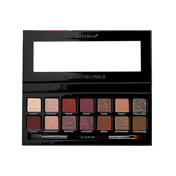 Sigma Warm Neutrals eyeshadow palette 70g (British brand)