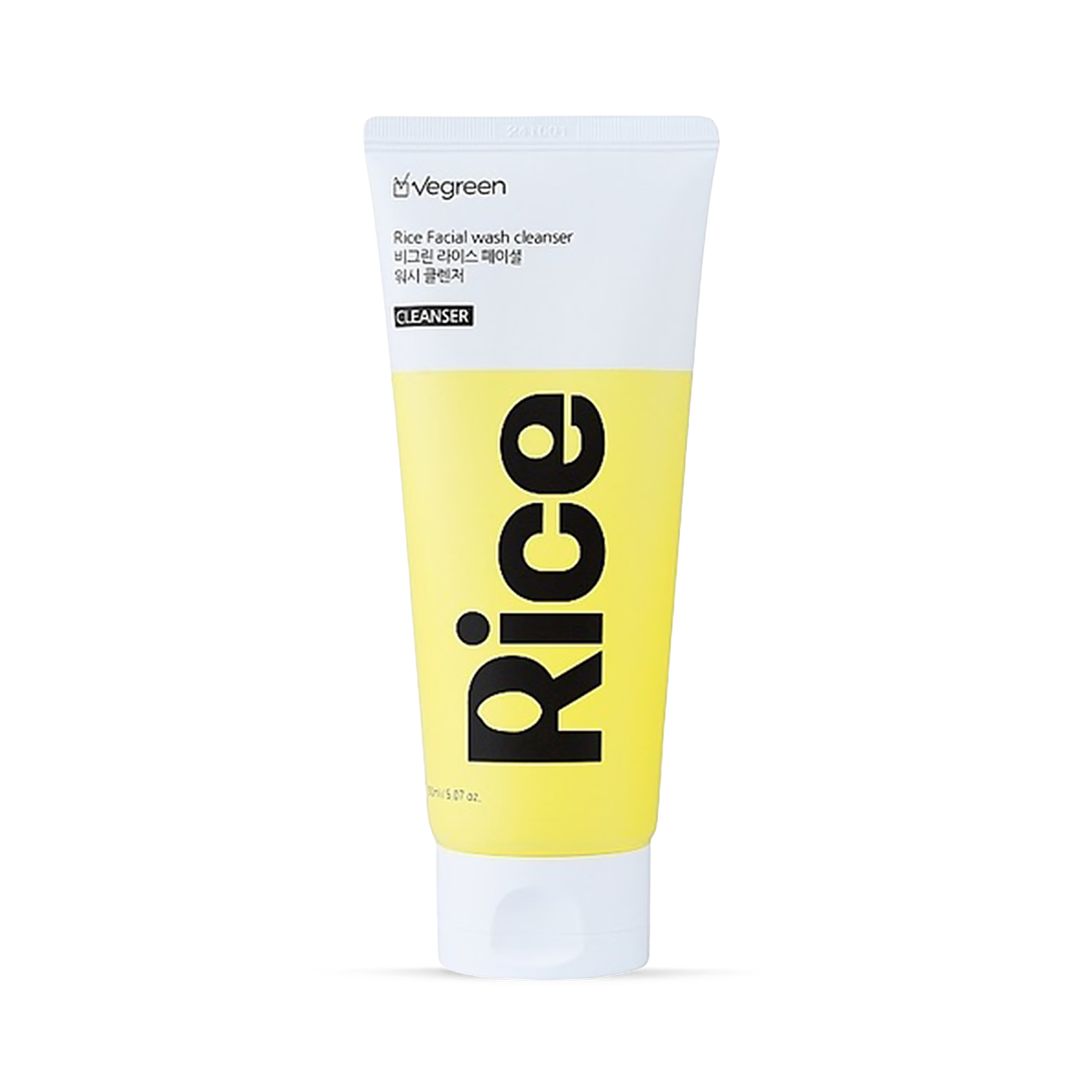 VEGREEN rice facial wash gel cleanser 150ml, UK version