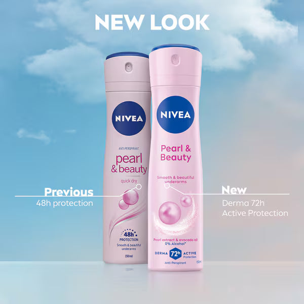 NIVEA Vaporisateur anti-transpirant Perle & Beauté 150ml - Produit britannique