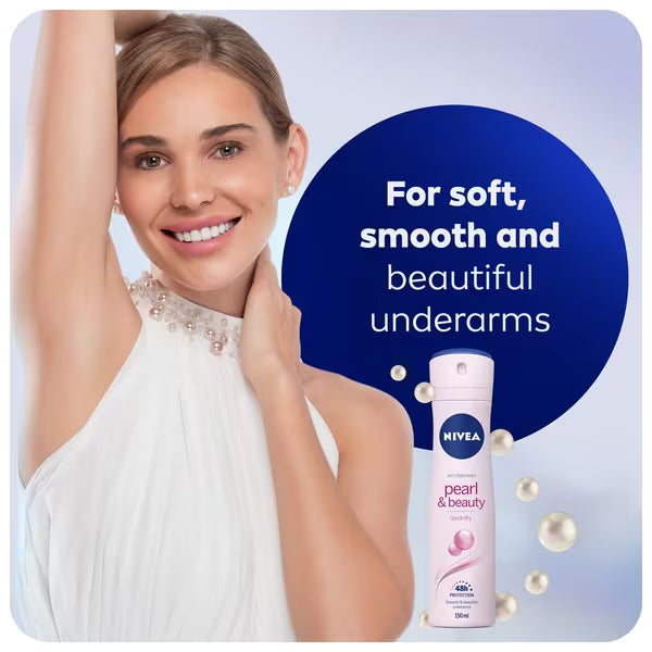 NIVEA Vaporisateur anti-transpirant Perle & Beauté 150ml - Produit britannique