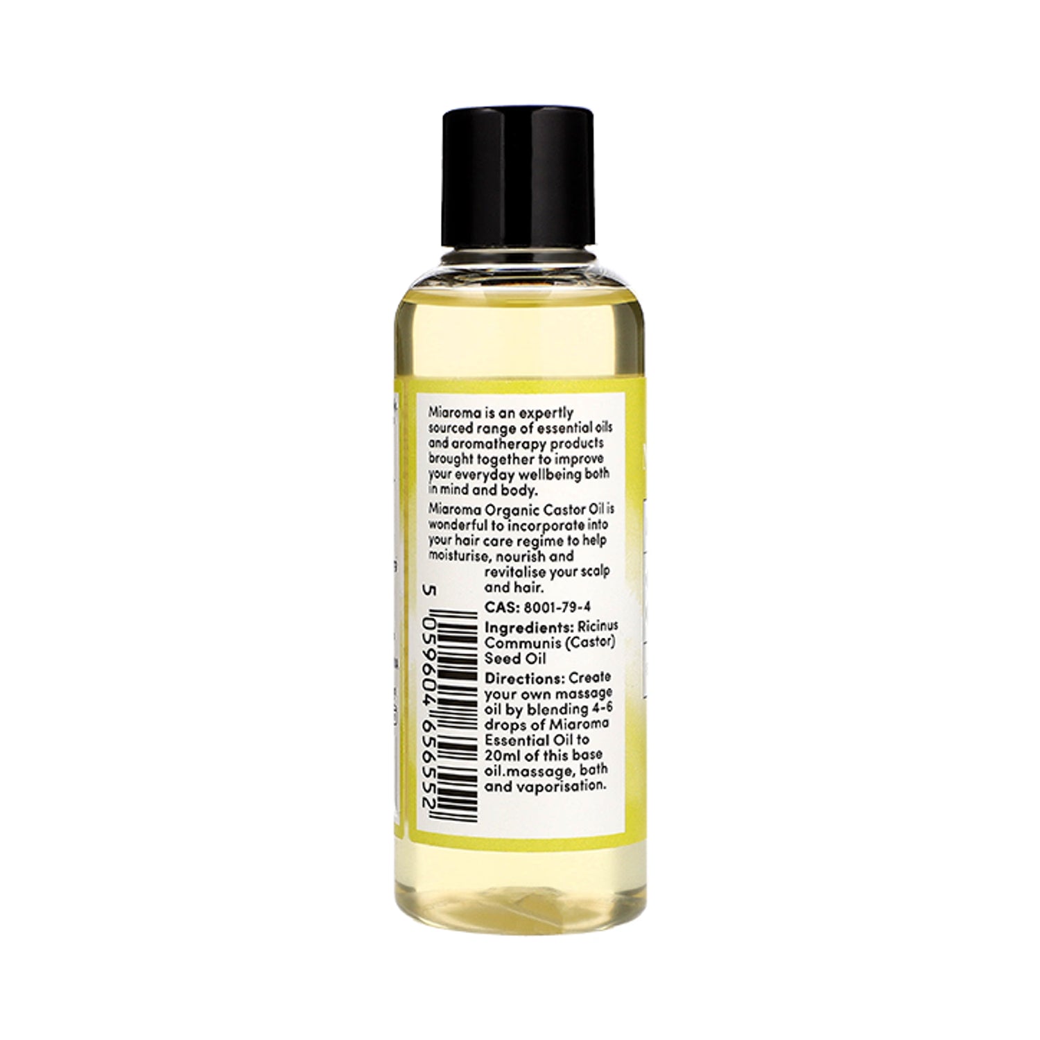 Miaroma Organic Castor Base Oil 100ml, imported from the UK