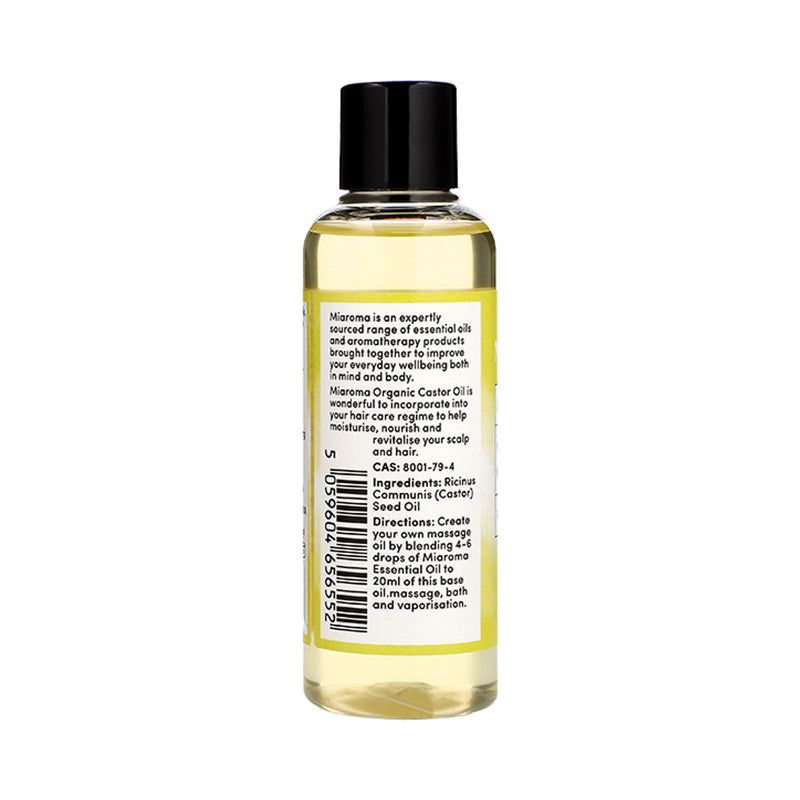 Miaroma Organic Castor Base Oil 100ml, imported from the UK