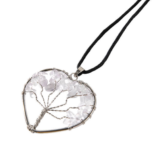 Myga Tree of Life pendant clear quartz (British brand)