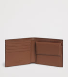 Giorgio Armani calf leather embossed bifold wallet - British product
