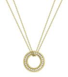 Boodles yellow gold diamond medium pendant, UK version
