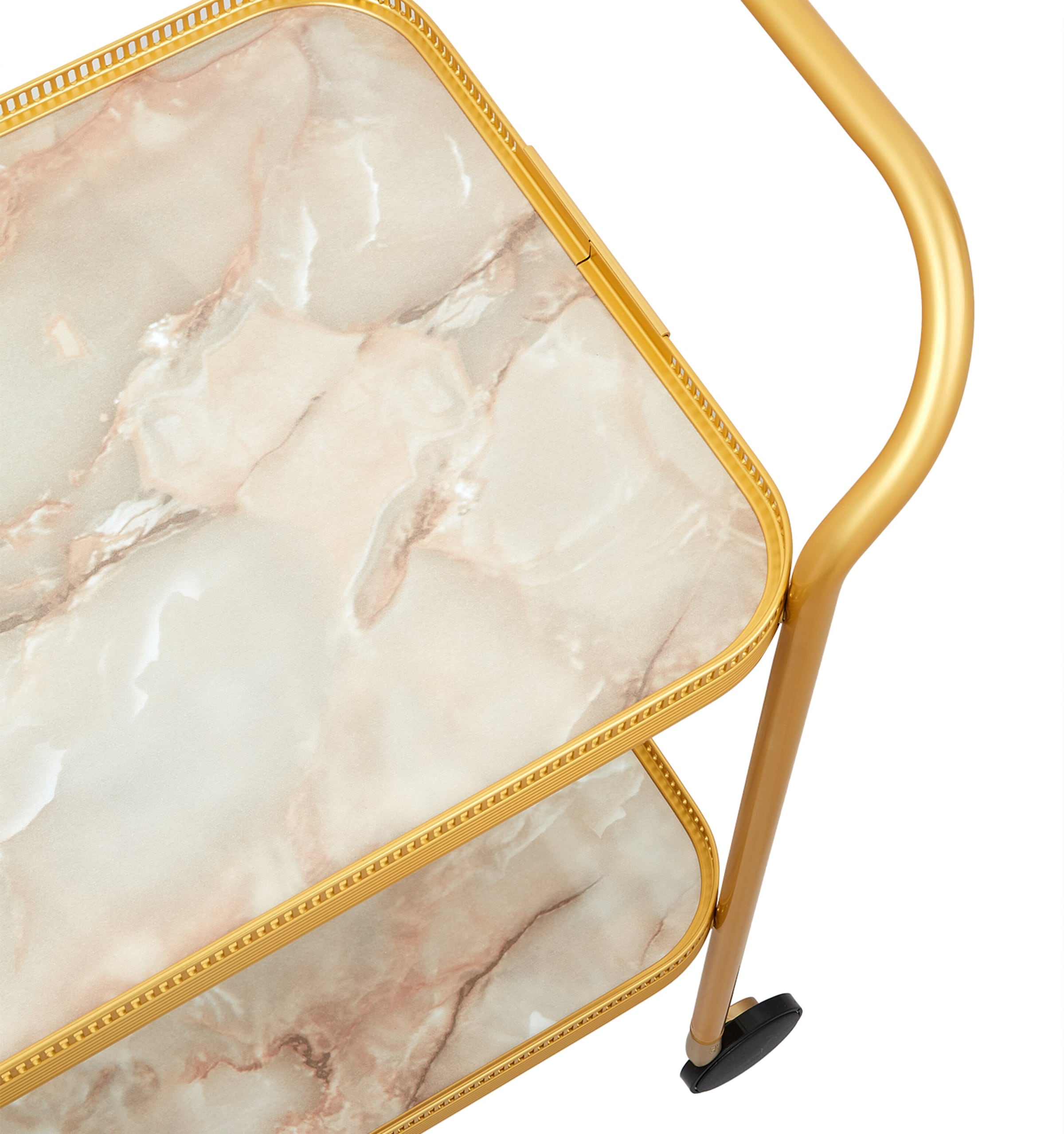 Kaymet marble two-tiered trolley - British product