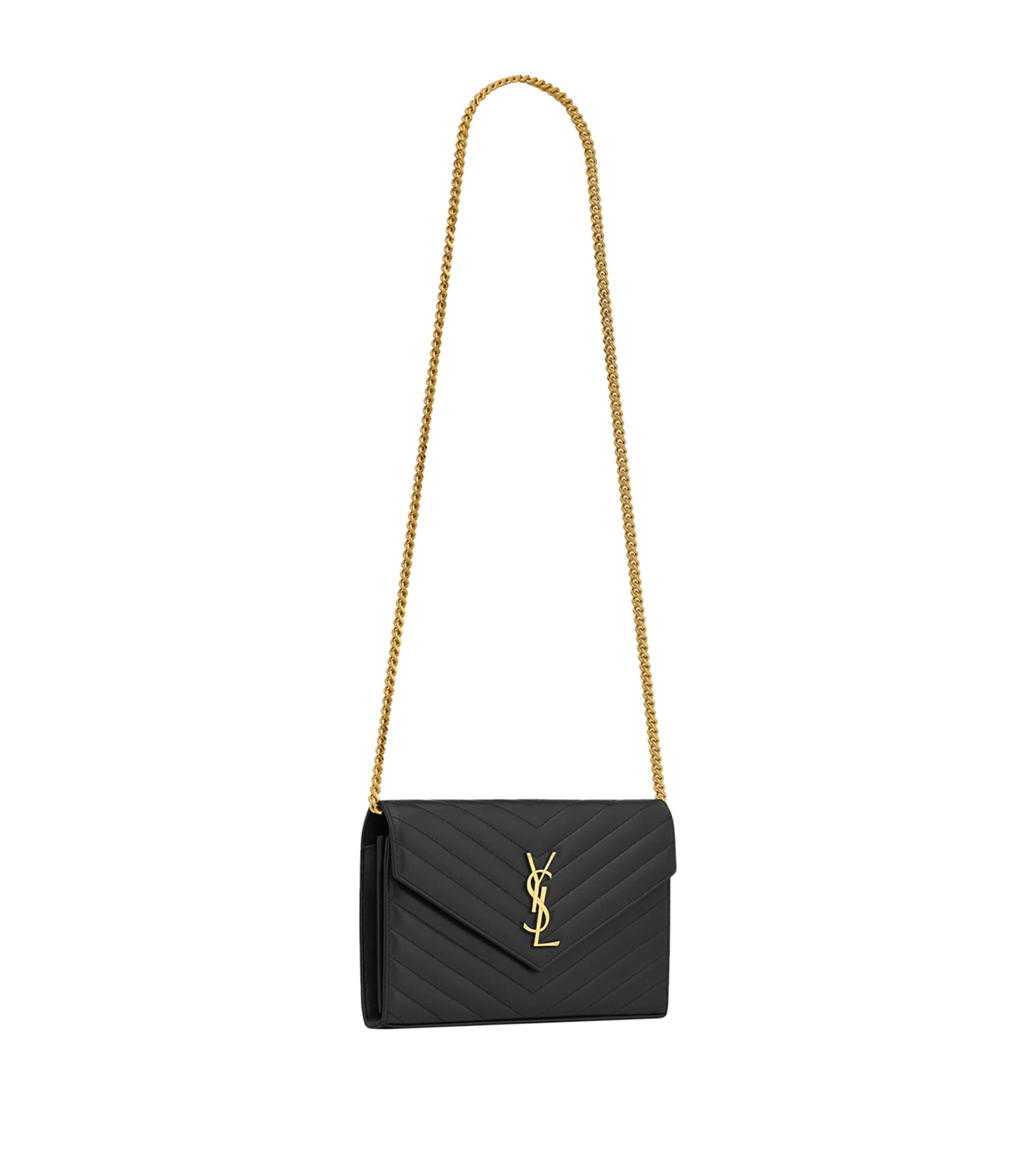 Saint Laurent Envelope wallet bag with YSL monogram - British product