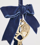 Harrods velvet tassel tree decoration 10cm, imported from the UK
