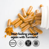 Nutripact turmeric black pepper ginger capsules 60ct (British brand)