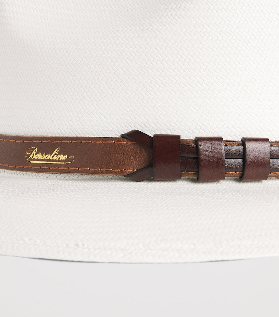 Borsalino straw Country Panama hat, imported from the UK