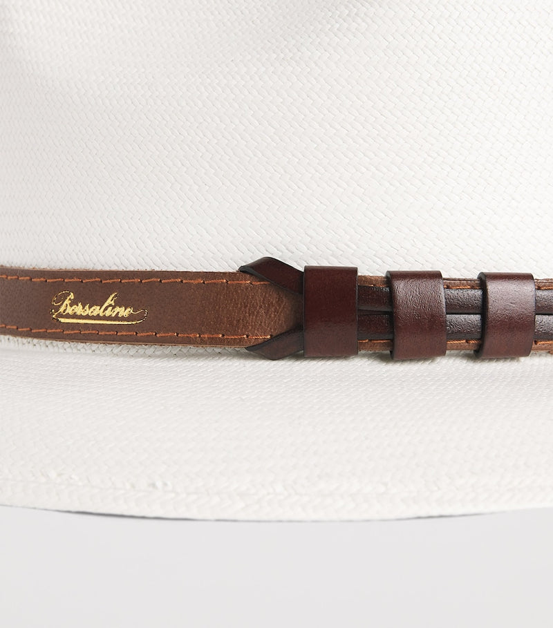 Borsalino straw Country Panama hat, imported from the UK
