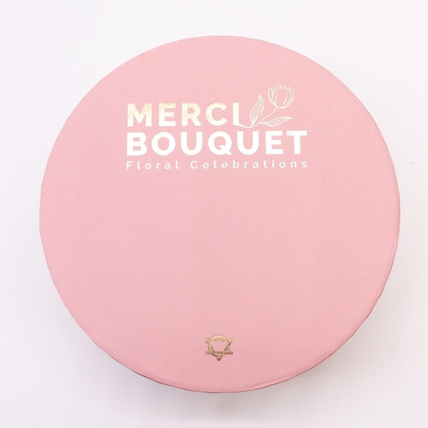 Merci Boutique soap bouquet Pink Paradise Round, imported from the UK