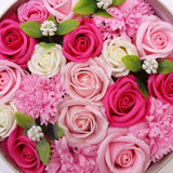 Merci Boutique soap bouquet Pink Paradise Round, imported from the UK