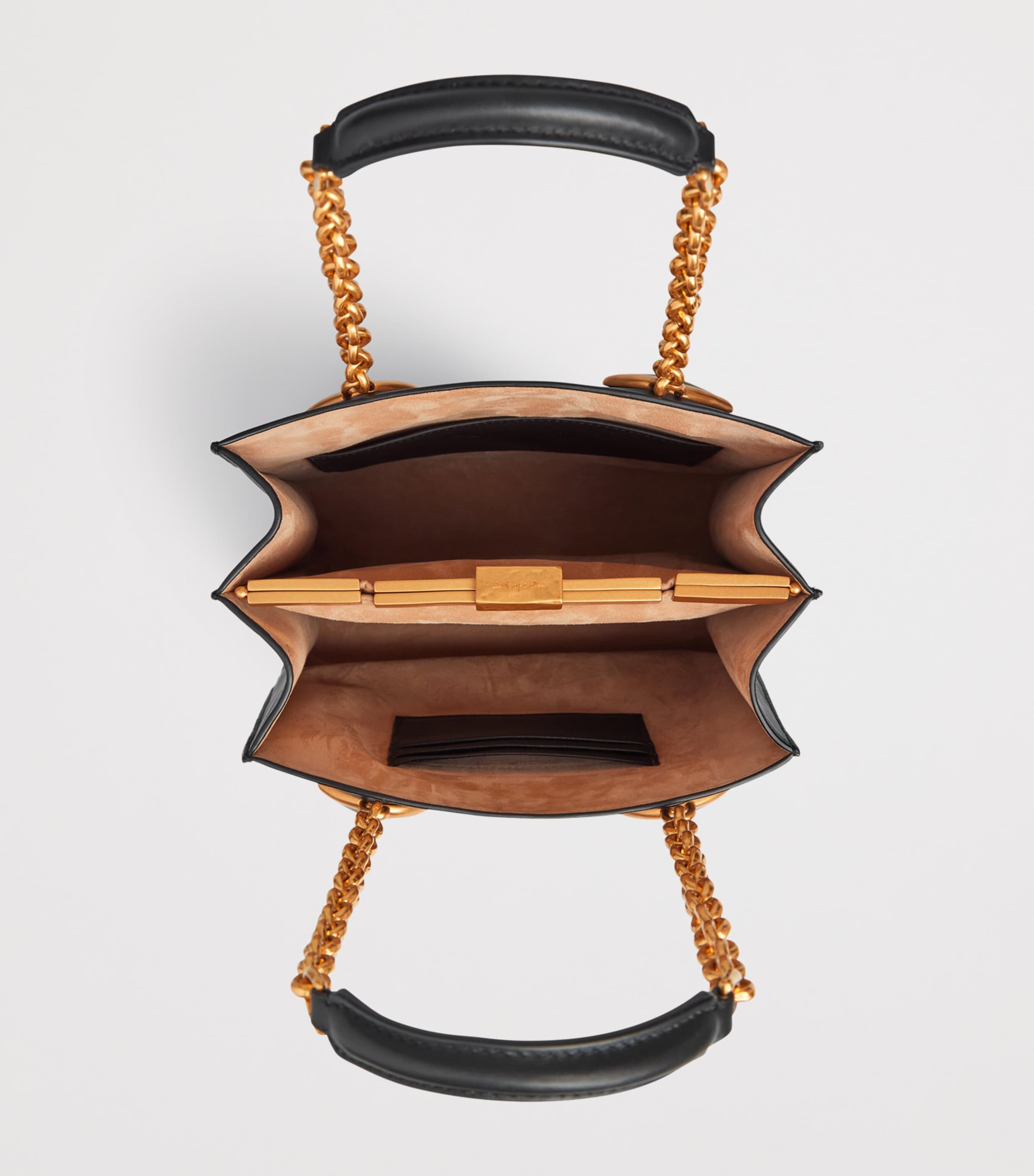 Schiaparelli leather face top-handle bag - British product