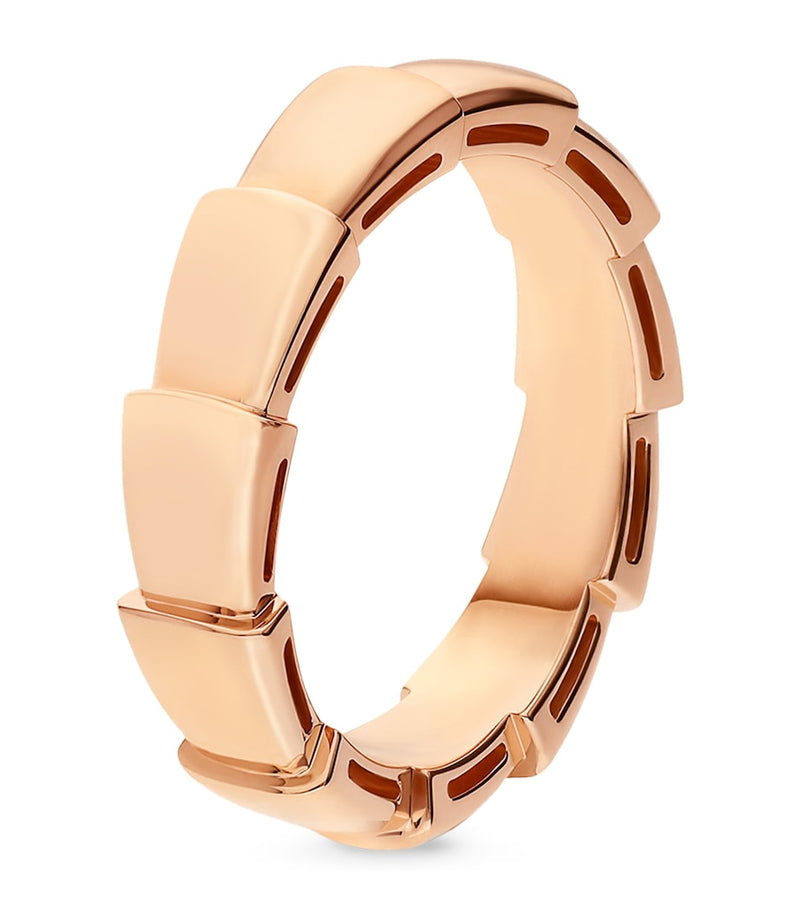 Bvlgari Serpenti Viper wedding band rose gold 5mm - British product