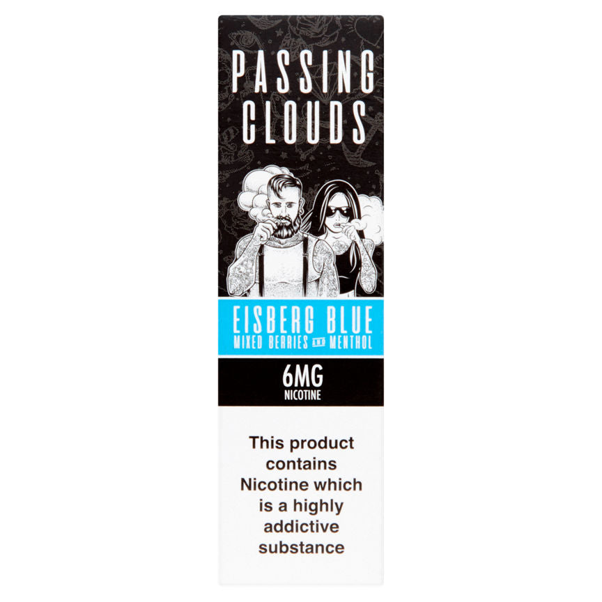 Passing Clouds Eisberg Blue Mixed Berries and Menthol 6mg Nicotine GOODS ASDA   