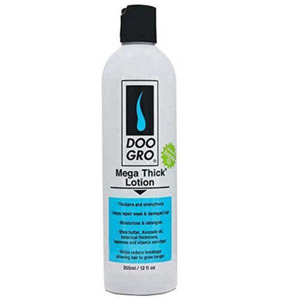 Doo Gro Mega Thick hair lotion infused with avocado oil, imported from the UK