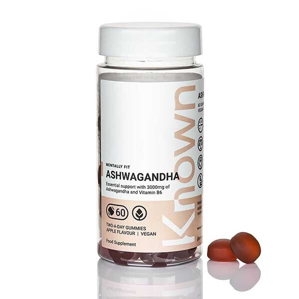 Known Ashwagandha Apple Vegan Gummy Supplements x 60 GOODS Superdrug   