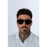 SVNX retro navigator sunglasses in black - British product