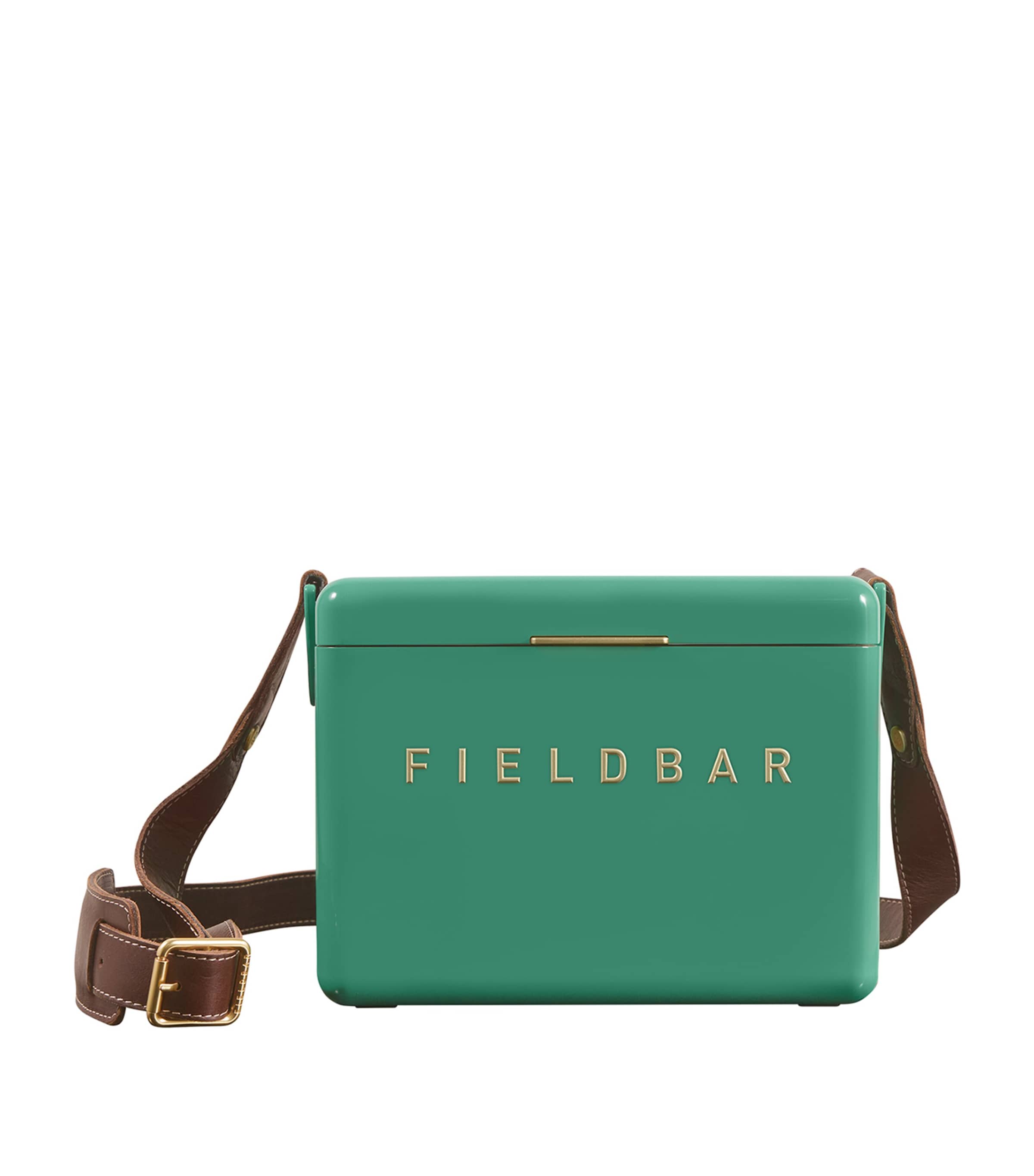 Fieldbar mini bar cooler box with leather sling 4L - British product