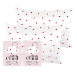 Silver Cloud Heart Print Satin Pillowcase Twin pack GOODS Superdrug   