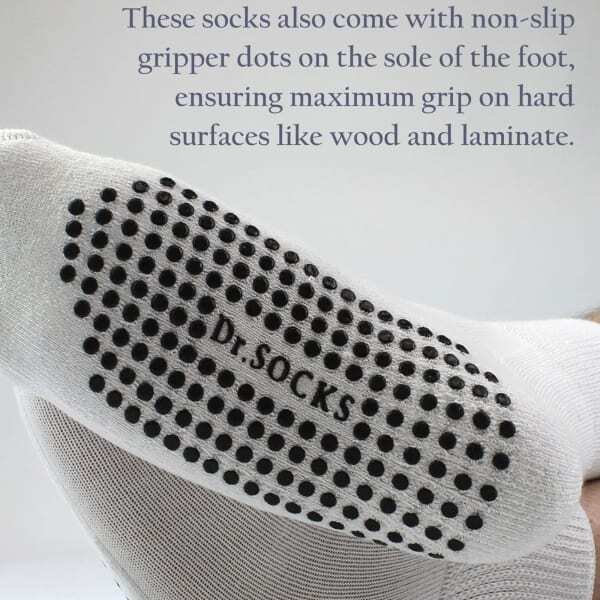 Dr.Socks 4 pack short bamboo diabetic slipper socks (British brand)