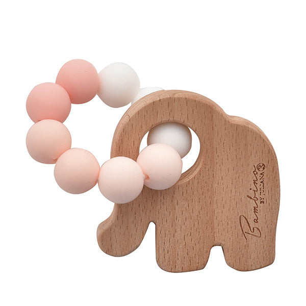 Bambino Elephant Teething Toy Pink GOODS Superdrug   