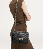 Aspinal of London Lottie grained leather cross-body bag, imported from the UK