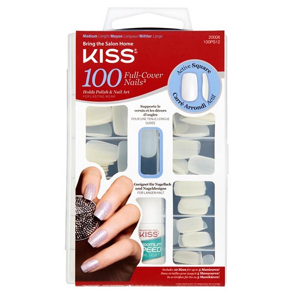 Kiss 100 Full Cover Square Nail Kit