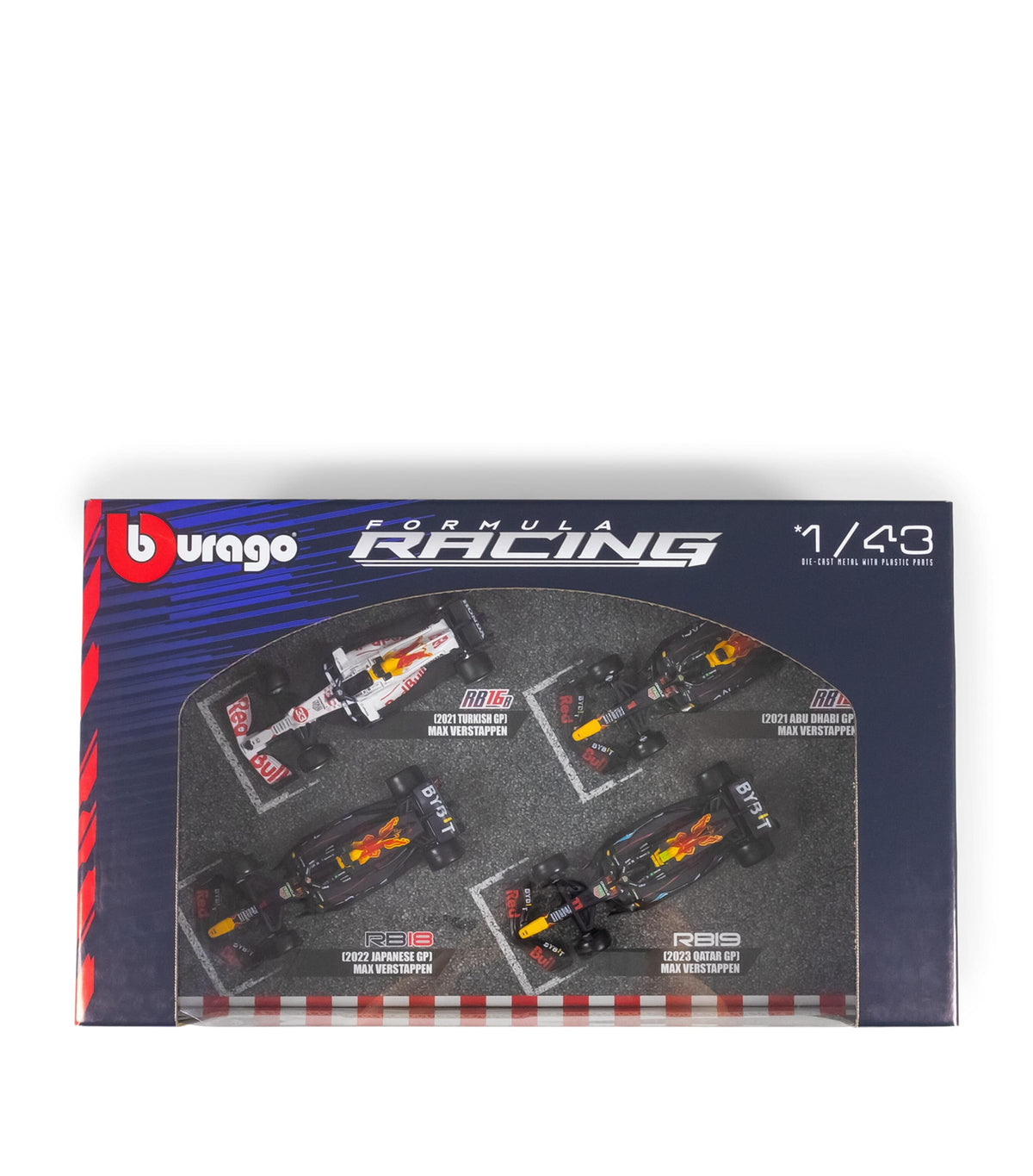Bburago Max Verstappen champion F1 model cars 1:43 scale - British product
