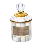 MacKenzie-Childs Mini Sterling Check Canister 15cm, imported from the UK