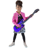 Smiffys Rockstar Glam Costume black top jacket, UK version