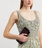 Jeffrey Levinson mirrored Finley clutch bag (British brand)