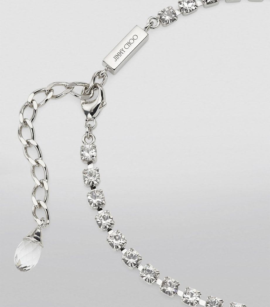 Jimmy Choo Saeda crystal anklet 24cm - British product