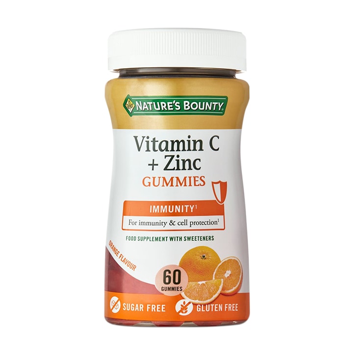 Nature's Bounty Vit C + Zinc 60 Gummies Food Supplement Holland&Barrett   