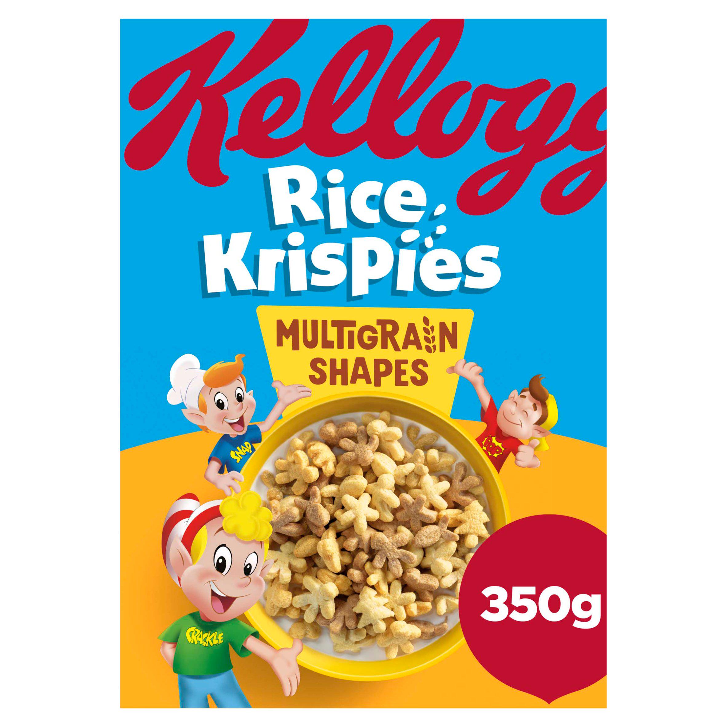 Kellogg's Rice Krispies Multigrain Shapes Breakfast Cereal 350g cereals Sainsburys   