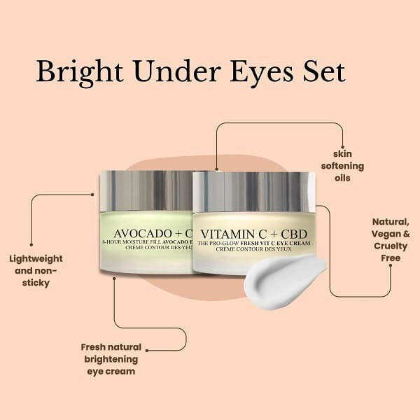 LBL avocado and vitamin C eye cream duo, imported from the UK