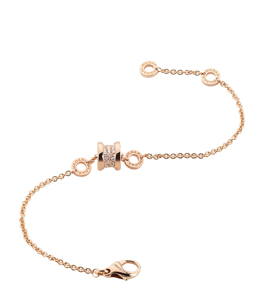 Bvlgari B.zero1 rose gold bracelet with diamond, imported from the UK