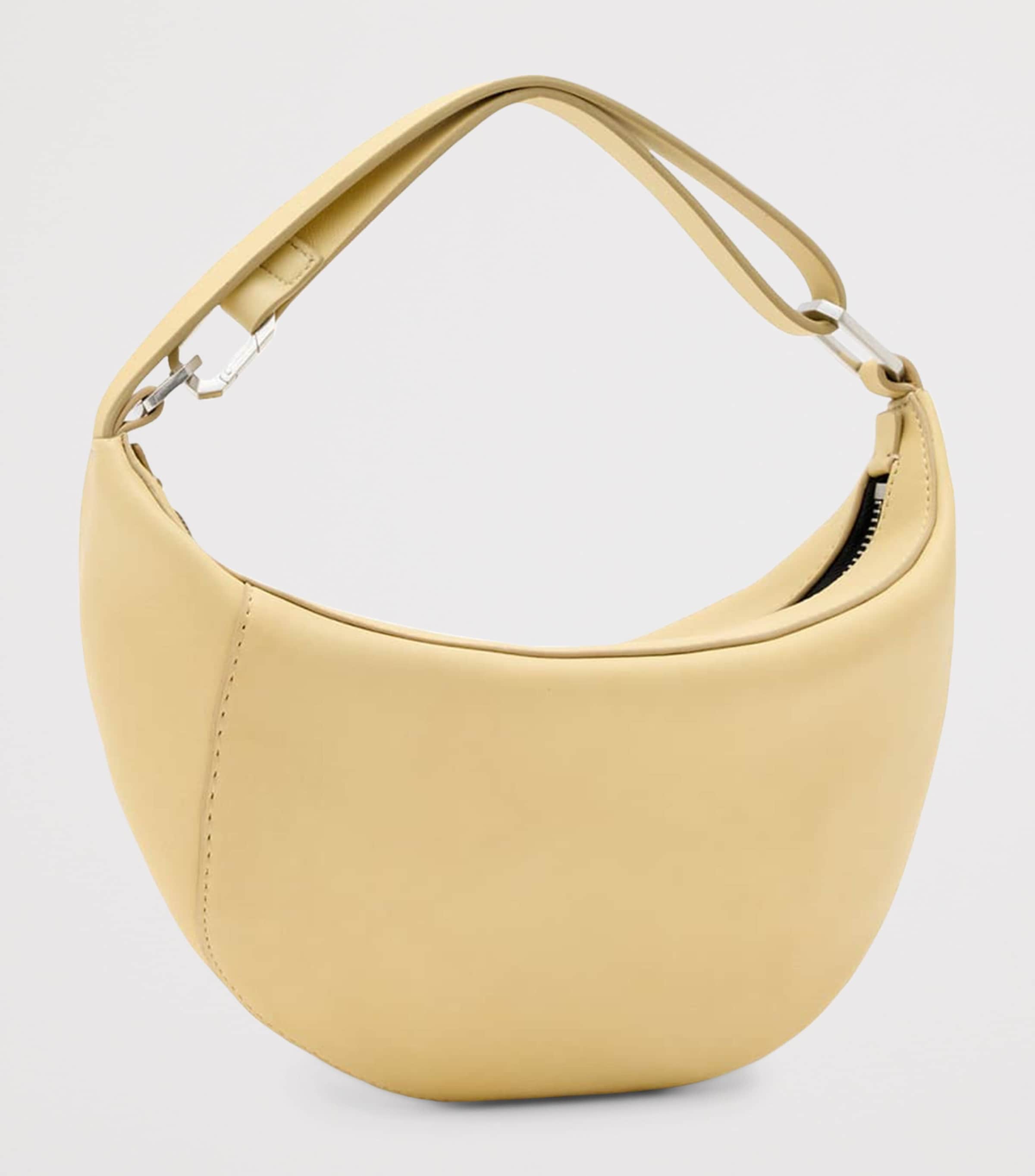 AllSaints micro Luna leather shoulder bag, UK version