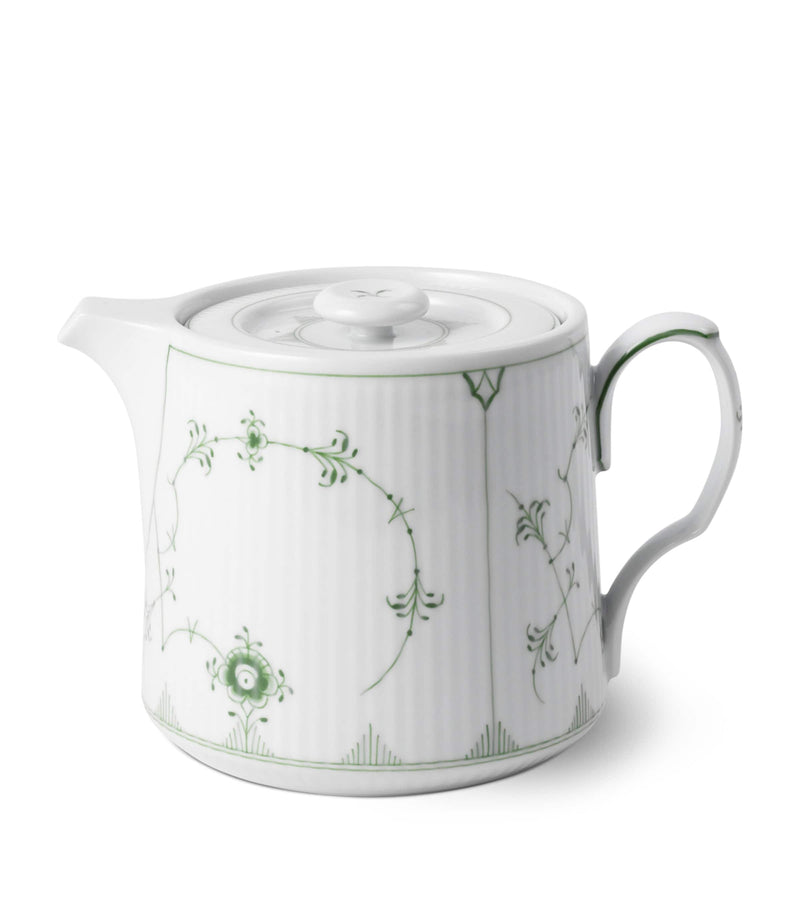 Royal Copenhagen fluted porcelain teapot 750ml, imported from the UK